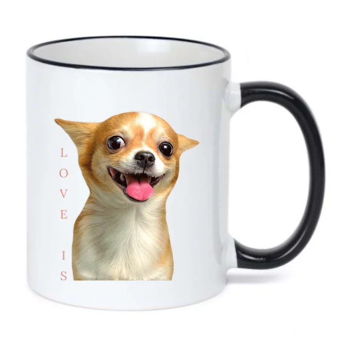 S Chihuahua Dog Mom Dad Love Pet Puppy Chiuauaha Black Color Changing Mug