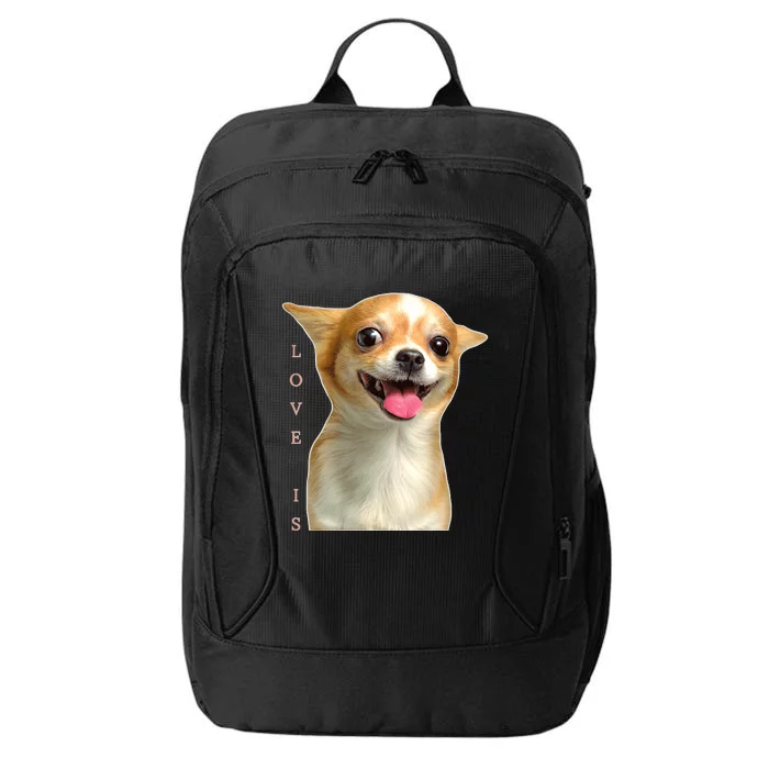 S Chihuahua Dog Mom Dad Love Pet Puppy Chiuauaha City Backpack