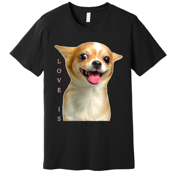 S Chihuahua Dog Mom Dad Love Pet Puppy Chiuauaha Premium T-Shirt