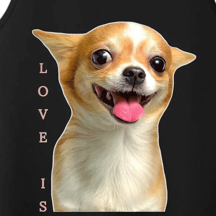 S Chihuahua Dog Mom Dad Love Pet Puppy Chiuauaha Performance Tank