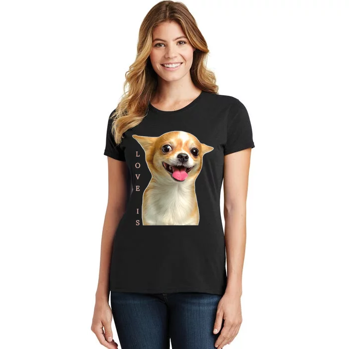 S Chihuahua Dog Mom Dad Love Pet Puppy Chiuauaha Women's T-Shirt