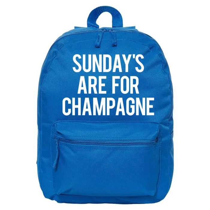 Sunday Champagne Day Ing Beach Brunch Top Funny Gift 16 in Basic Backpack