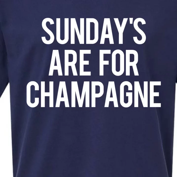 Sunday Champagne Day Ing Beach Brunch Top Funny Gift Sueded Cloud Jersey T-Shirt