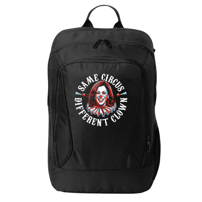 Same Circus Different Clown Funny Kamala Harris Clown City Backpack