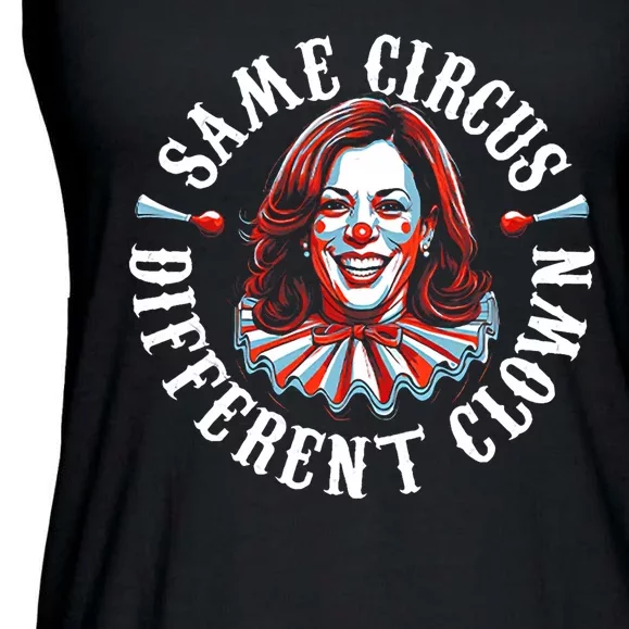 Same Circus Different Clown Funny Kamala Harris Clown Ladies Essential Flowy Tank