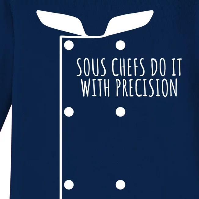 Sous Chefs Do It With Precision Great Gift Baby Long Sleeve Bodysuit