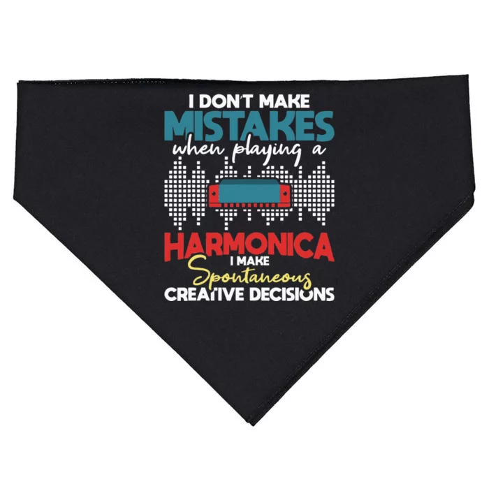 Spontaneous Creative Decisions Harmonica Player Harmonicist USA-Made Doggie Bandana