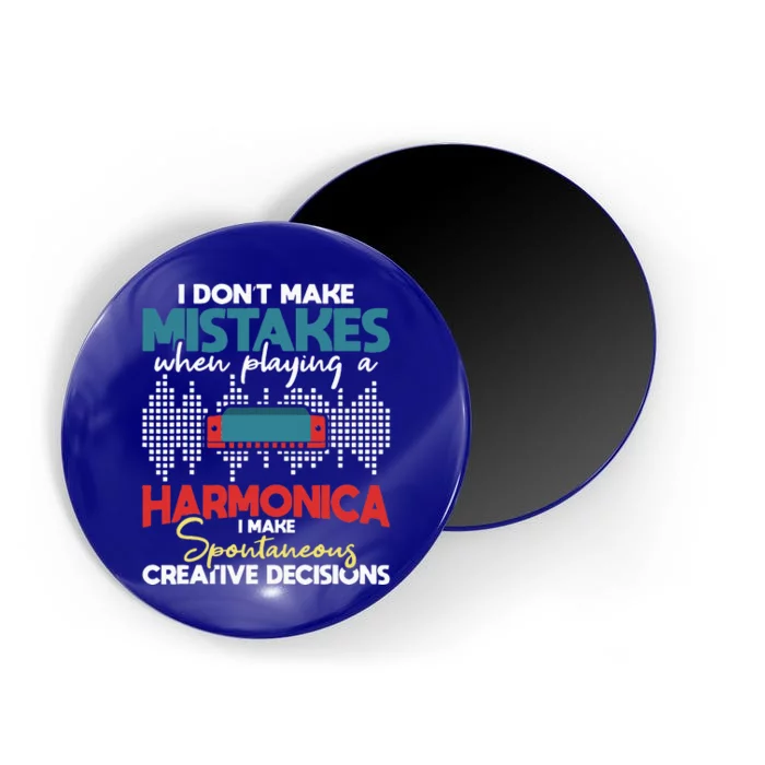 Spontaneous Creative Decisions Harmonica Player Harmonicist Magnet