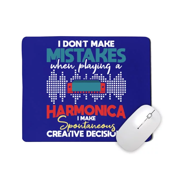 Spontaneous Creative Decisions Harmonica Player Harmonicist Mousepad