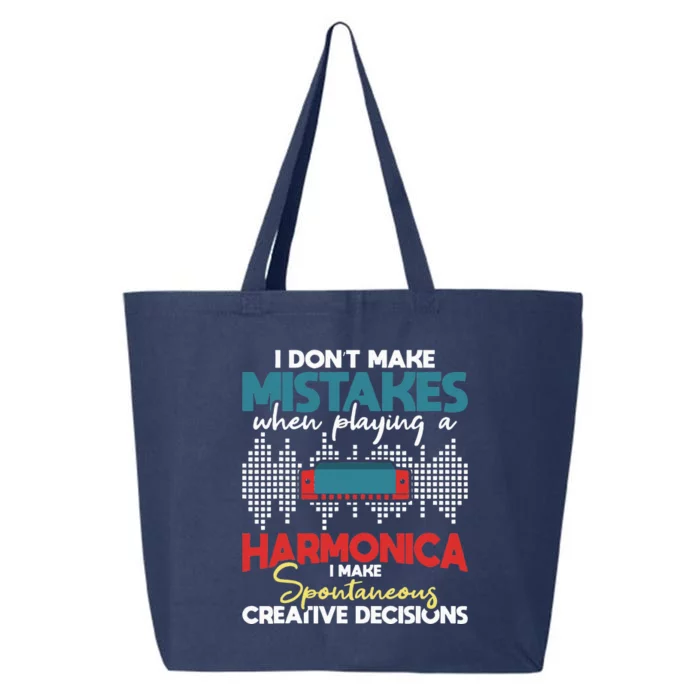 Spontaneous Creative Decisions Harmonica Player Harmonicist 25L Jumbo Tote