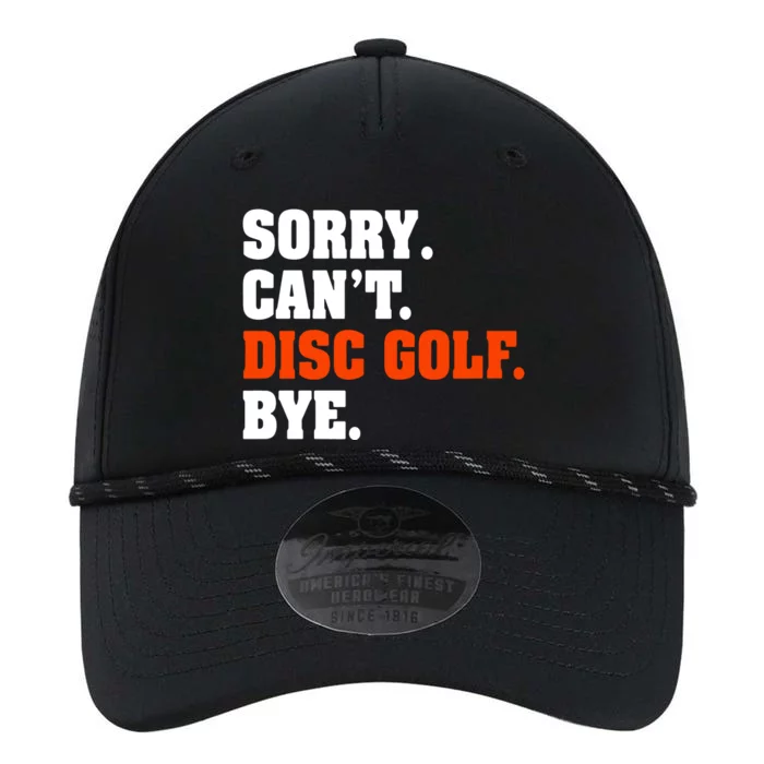 Sorry Cant Disc Golf Bye Performance The Dyno Cap