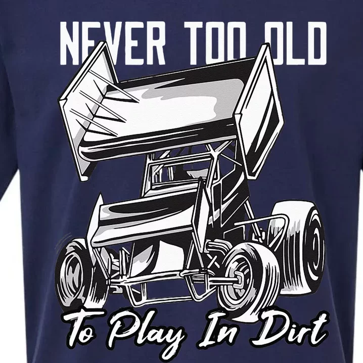 SPRINT CAR DIRT TRACK RACING Play In Dirt Sueded Cloud Jersey T-Shirt