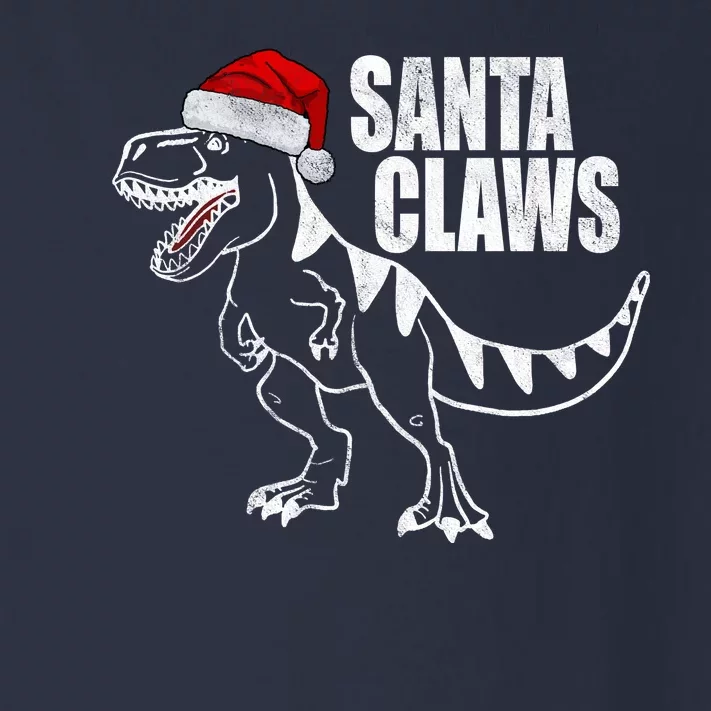 Santa Claws Dinosaur Christmas Toddler Long Sleeve Shirt