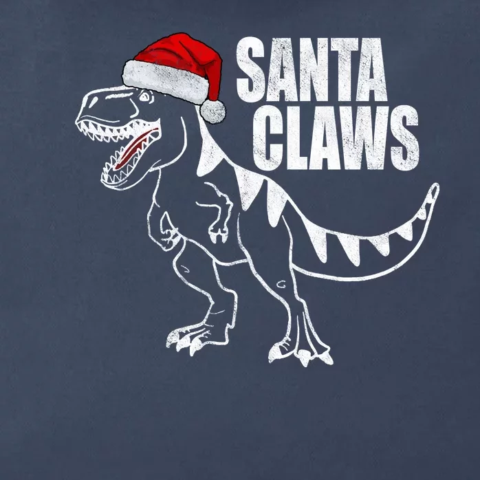 Santa Claws Dinosaur Christmas Zip Tote Bag