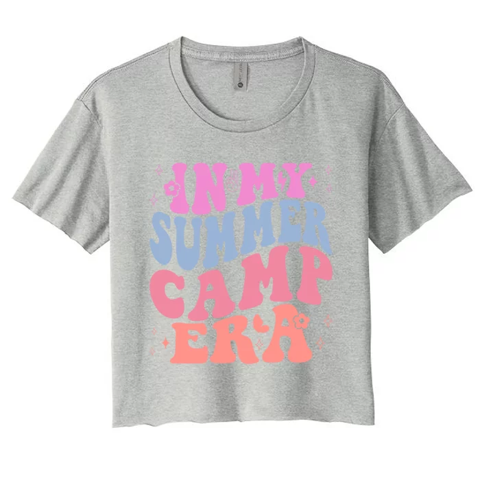 Summer Camp Era Retro Summer Fun And Making Memories Gift Women's Crop Top Tee