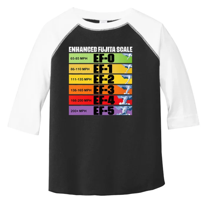 Storm Chasing Enhanced Fujita Scale Tornado Meteorologist Toddler Fine Jersey T-Shirt