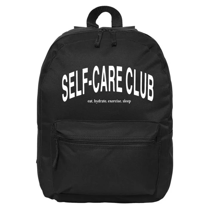 Selfcare Club Eat Hydrate Exercise Sleep 16 in Basic Backpack