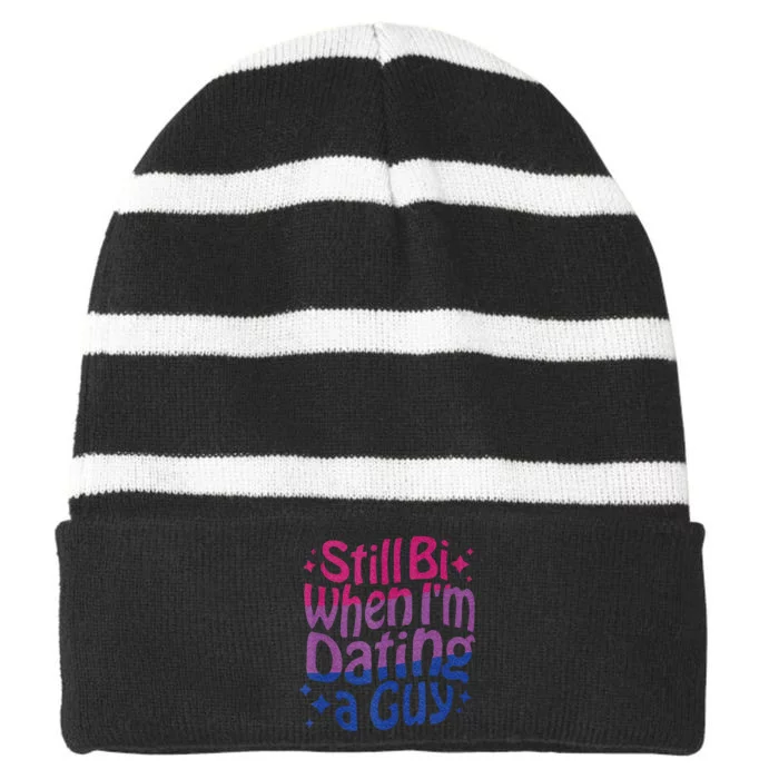 Storm Chasing Enhanced Fujita Scale Tornado Meteorologist Striped Beanie with Solid Band