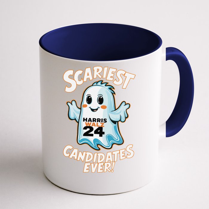 Scariest Candidates Ever Harris Walz 2024 Halloween Costume Front & Back Coffee Mug