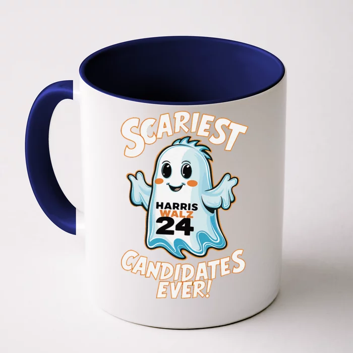 Scariest Candidates Ever Harris Walz 2024 Halloween Costume Front & Back Coffee Mug