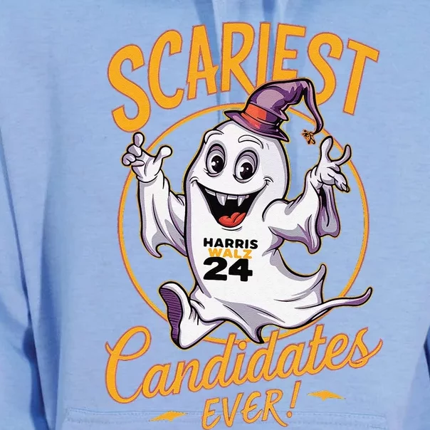 Scariest Candidates Ever Harris Walz 2024 Halloween Unisex Surf Hoodie