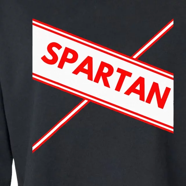 Spartan Cheerleader Easy Halloween Costume Design Cropped Pullover Crew