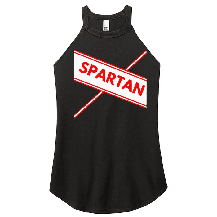 Spartan Cheerleader Easy Halloween Costume Design Women’s Perfect Tri Rocker Tank