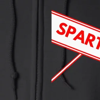 Spartan Cheerleader Easy Halloween Costume Design Full Zip Hoodie