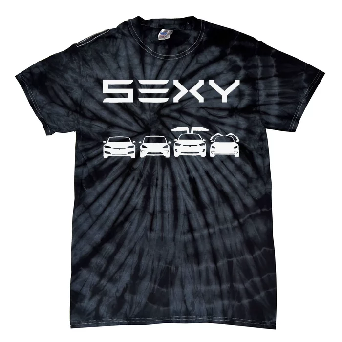 Sexy Cars Electric Cars Zero Emissions Haha Gas Tie-Dye T-Shirt