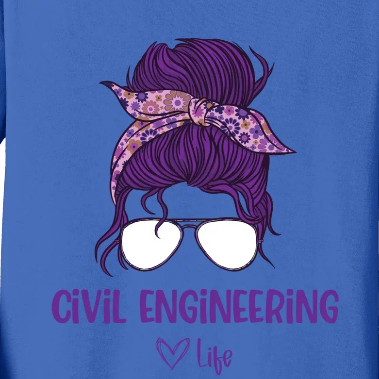 S Civil Engineering Life Civil Engineering Major Gift Kids Long Sleeve Shirt