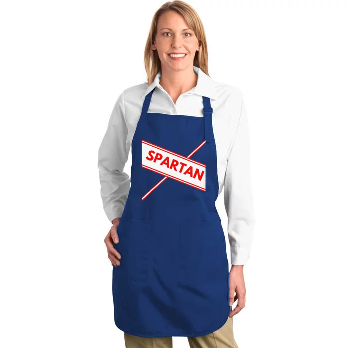 Spartan Cheerleader Easy Halloween Costume Design Full-Length Apron With Pocket