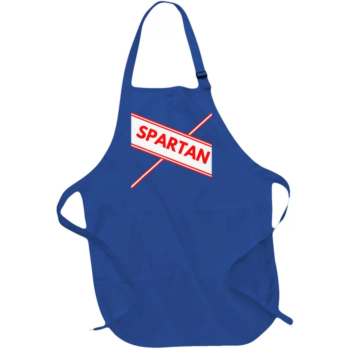 Spartan Cheerleader Easy Halloween Costume Design Full-Length Apron With Pocket