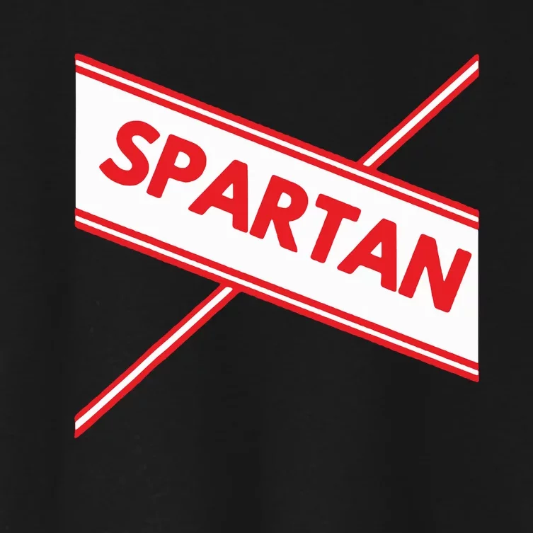 Spartan Cheerleader Easy Halloween Costume Women's Crop Top Tee