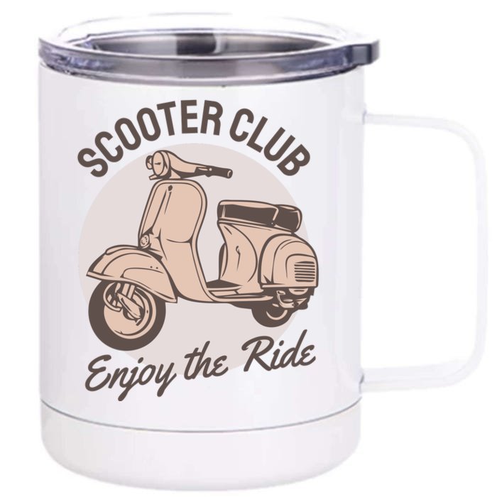 Scooter Club Enjoy The Ride Front & Back 12oz Stainless Steel Tumbler Cup