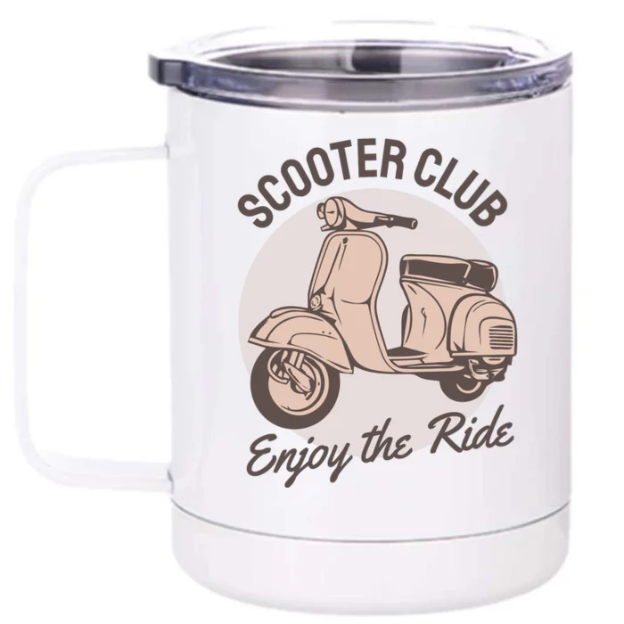 Scooter Club Enjoy The Ride Front & Back 12oz Stainless Steel Tumbler Cup