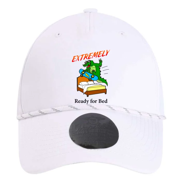 Skateboarding Crocodile Extremely Ready For Bed Gift Performance The Dyno Cap