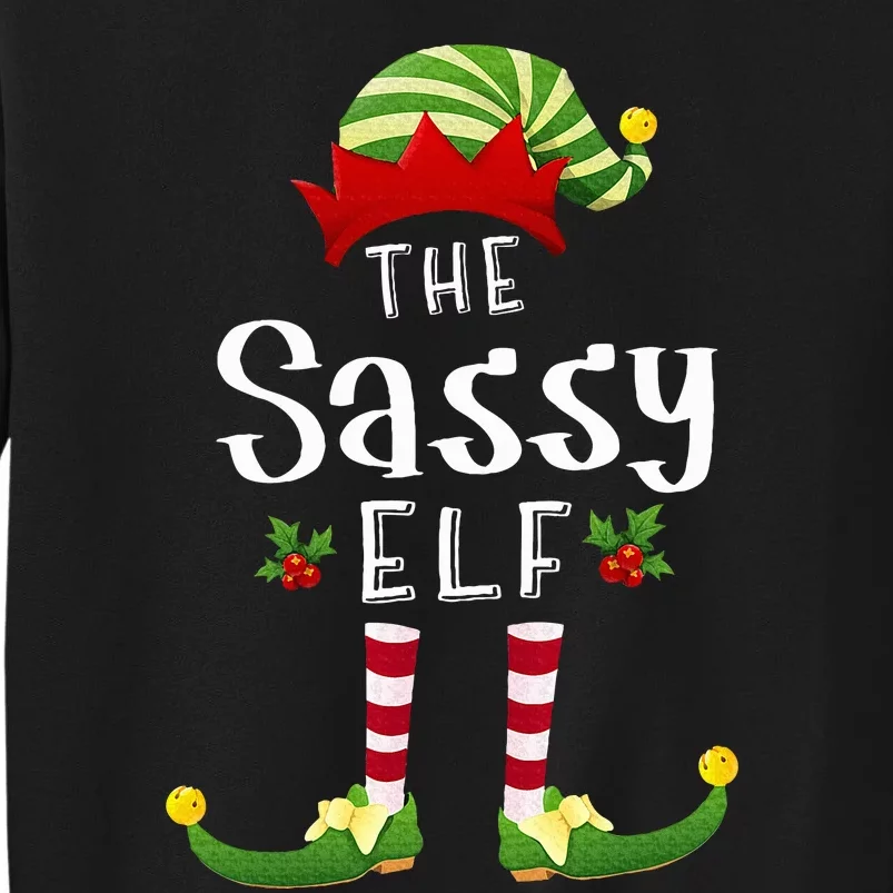 Sassy Christmas Elf Matching Pajama XMas Party Sweatshirt