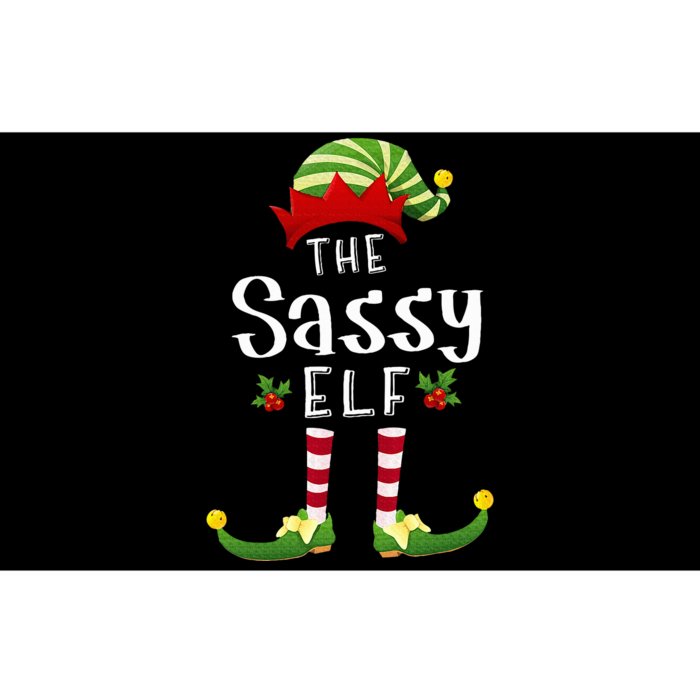 Sassy Christmas Elf Matching Pajama XMas Party Bumper Sticker