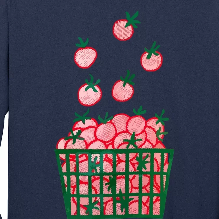 Strawberry Cute Food Long Sleeve Shirt