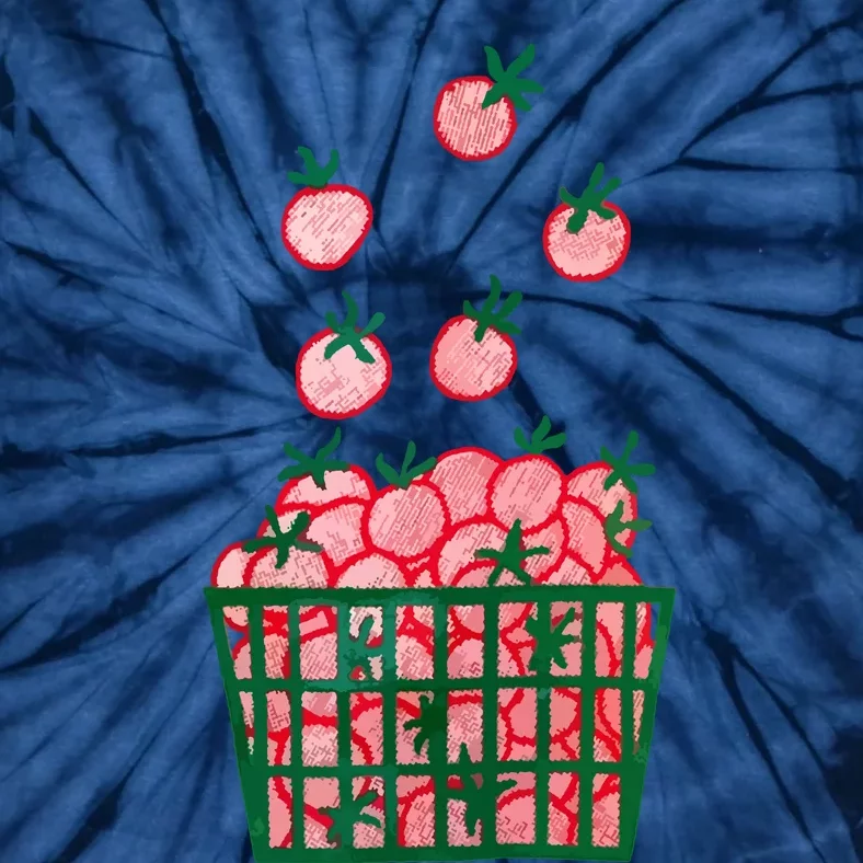 Strawberry Cute Food Tie-Dye T-Shirt