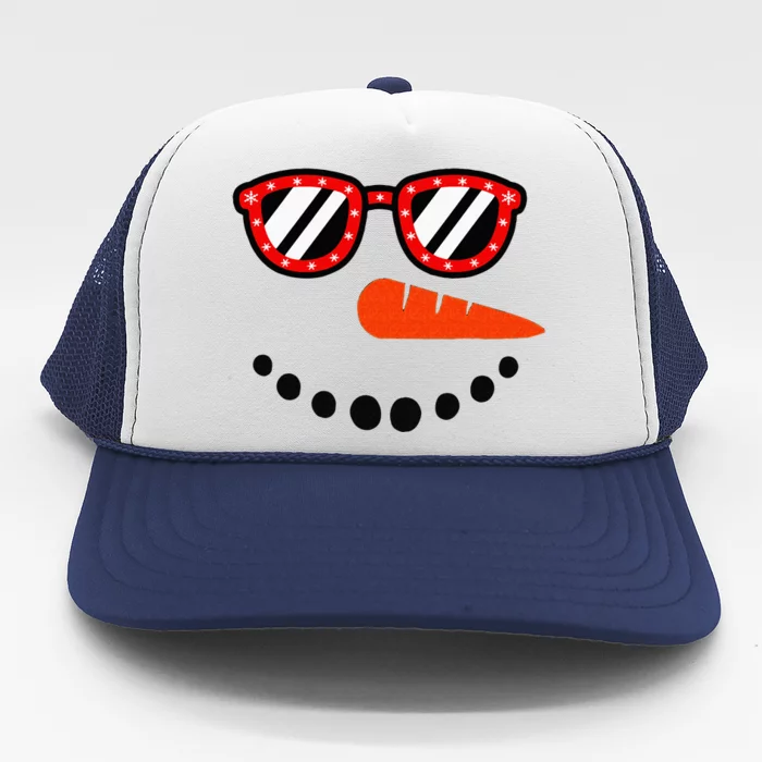 Snowman Christmas For Men Women Snowman Girls Trucker Hat