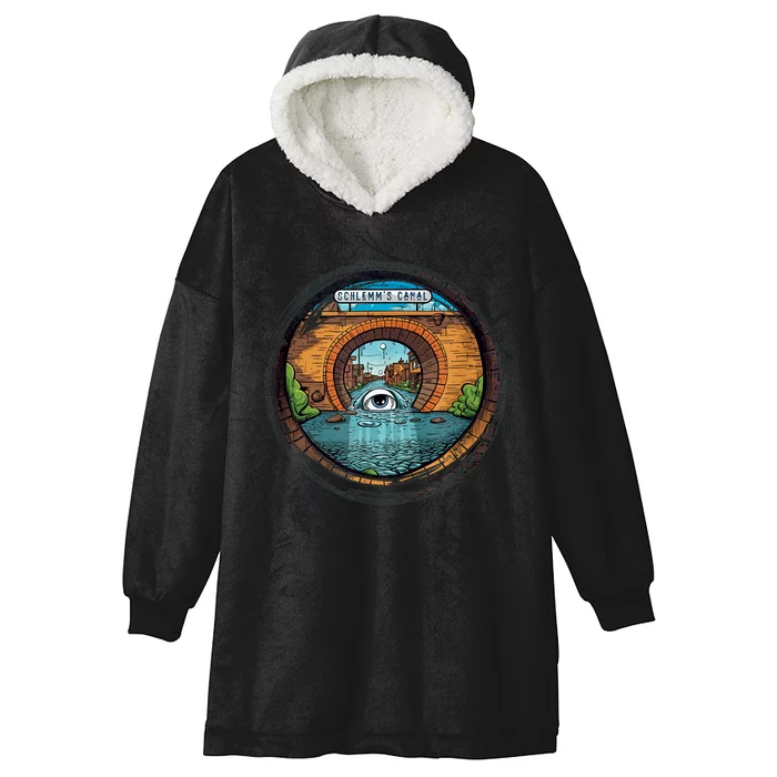 Schlemms Canal Funny Eyeball Optometry Fun Glaucoma Hooded Wearable Blanket