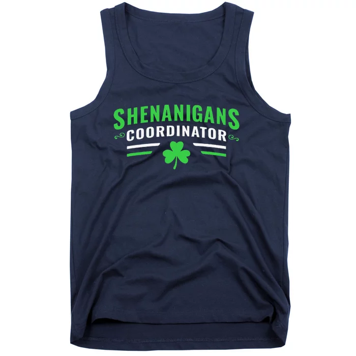 Shenanigans Coordinator Funny Teacher St Patrick's Day Tank Top