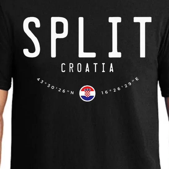 Split Croatia Flag Pajama Set