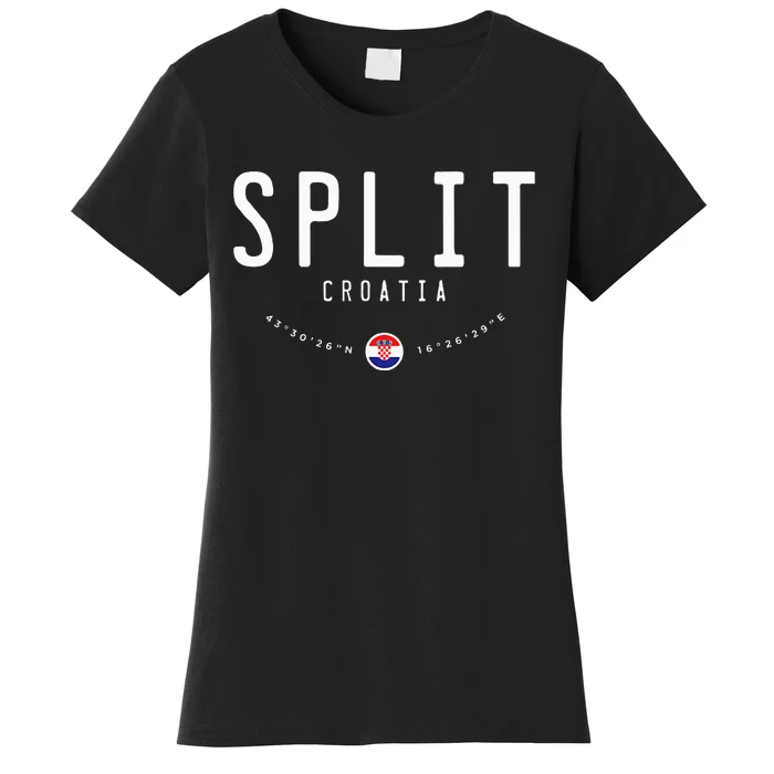 Split Croatia Flag Women's T-Shirt