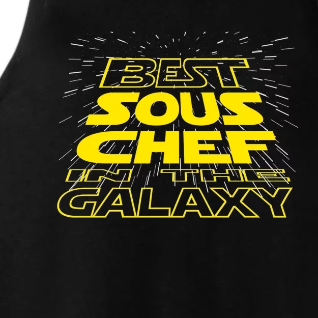 Sous Chef Funny Cool Galaxy Job Gift Ladies Tri-Blend Wicking Tank