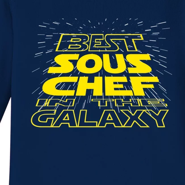 Sous Chef Funny Cool Galaxy Job Gift Baby Long Sleeve Bodysuit