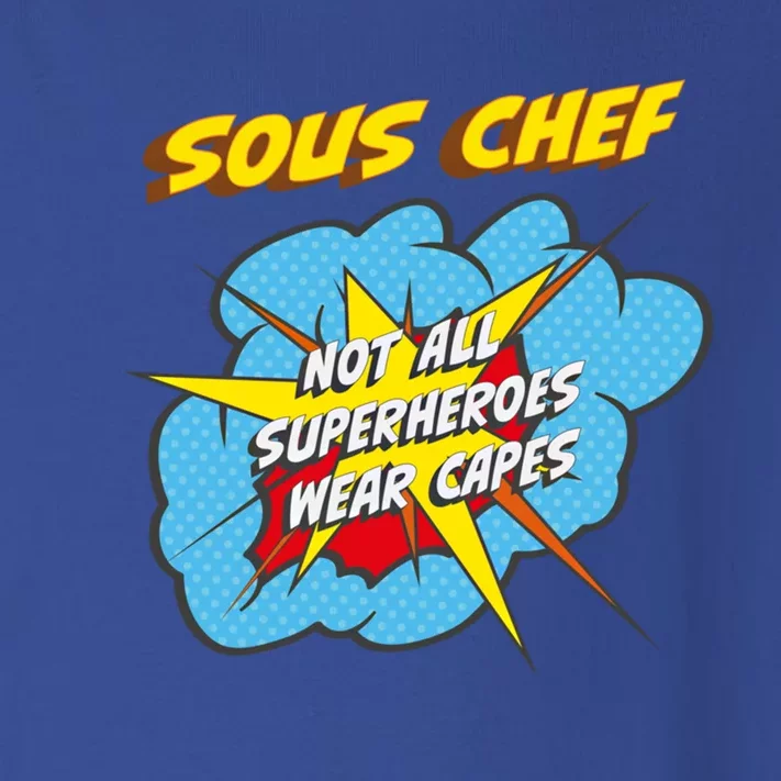 Sous Chef Funny Superhero Job Gift Toddler Long Sleeve Shirt