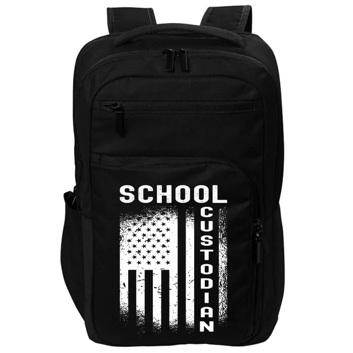 School Custodian Funny Impact Tech Backpack