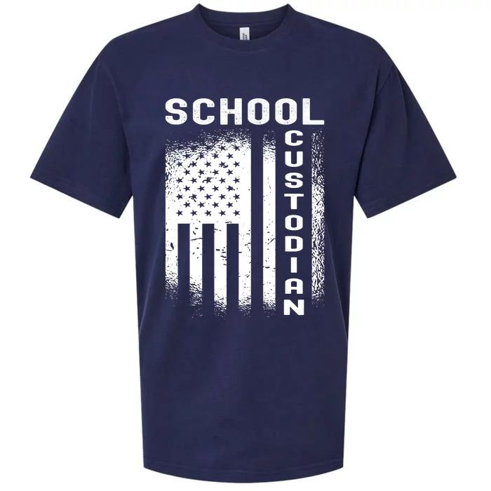 School Custodian Funny Sueded Cloud Jersey T-Shirt